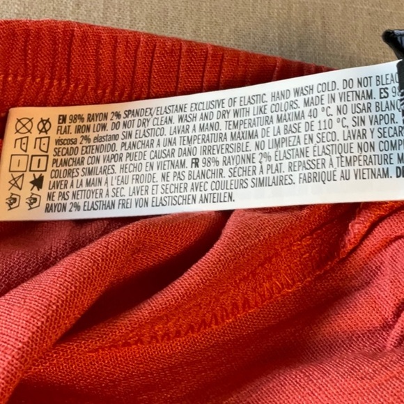 Forever 21 Bright Coral Wide Leg Pants - Picture 5 of 7